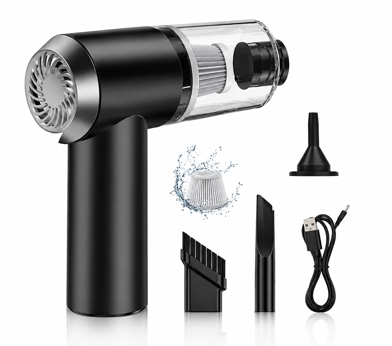 SmartClean 2-in-1 Wireless Car Vacuum & Air Duster – Portable and Rechargable