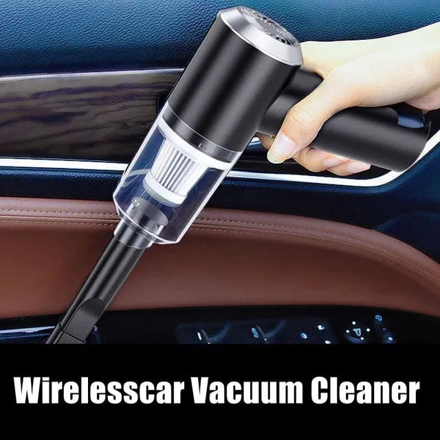 SmartClean 2-in-1 Wireless Car Vacuum & Air Duster – Portable and Rechargable