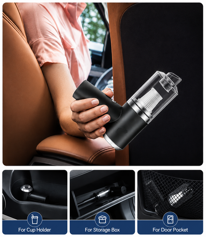 SmartClean 2-in-1 Wireless Car Vacuum & Air Duster – Portable and Rechargable