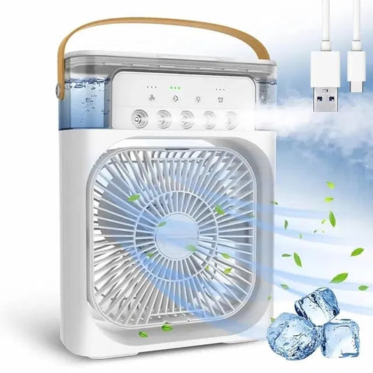 Air Cooler with Mist - Mini Personal AC Fan for Instant Cooling (Assorted Color)